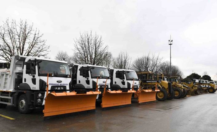 Osmangazi ekipleri kar yağışına karşı teyakkuzda