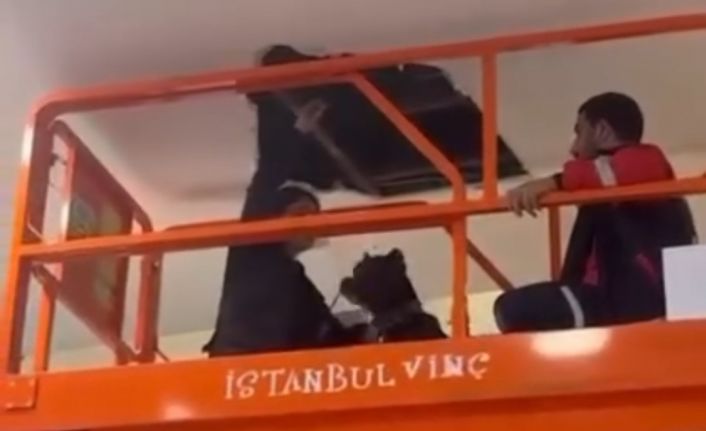 Polis AVM havalandırmasında bir gün boyunca hırsız aradı