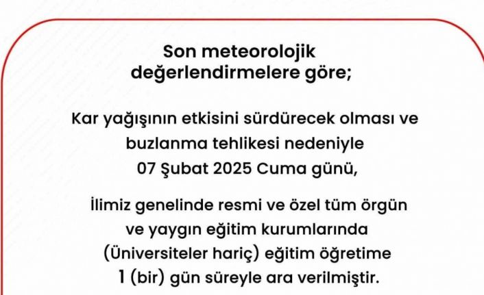 Sakarya’da eğitime 1 günlük daha kar engeli