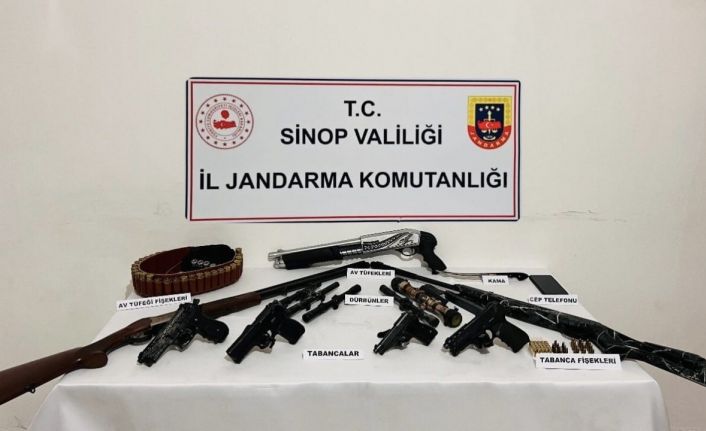Sinop’ta silah kaçakçılığı operasyonu