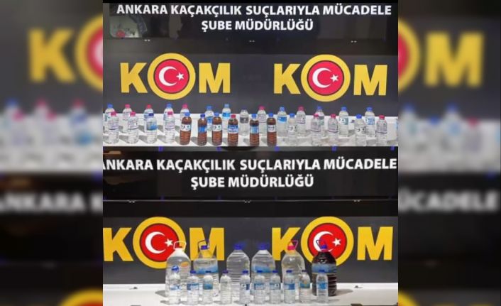 Son 3 ayda Ankara merkezli 7 ilde icra edilen sahte alkol operasyonlarında 155 şüpheli gözaltına alındı