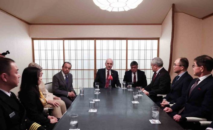 TBMM Başkanı Kurtulmuş, asrın felaketinde yardıma gelen Japon arama kurtarma ekibiyle görüştü