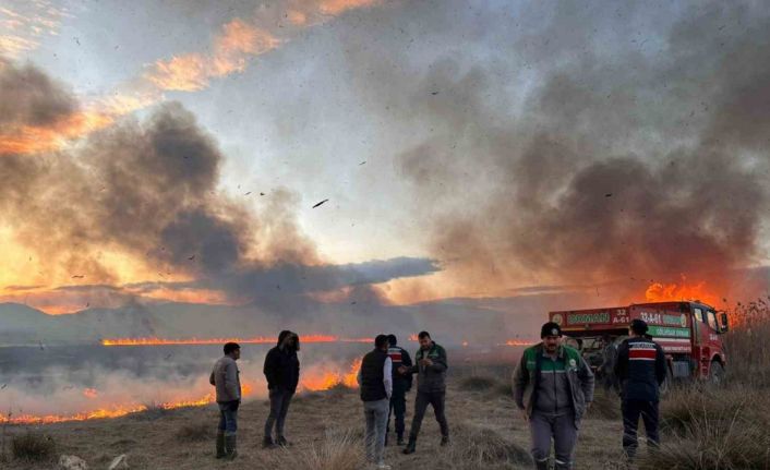 Yamadı Gölü’nde 10 günde üçüncü yangın: 50 hektar alan yandı, 1 şüpheli gözaltında