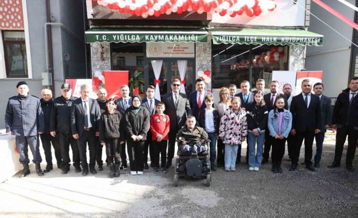 Yığılca’ya yeni halk kütüphanesi açıldı