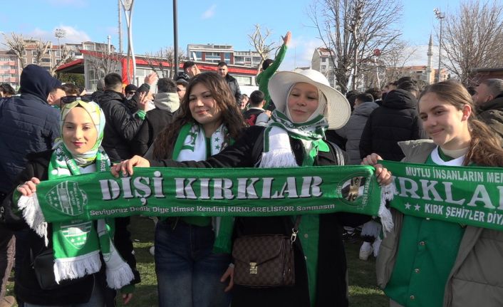 Yüzlerce Kırklarelispor taraftarı Beşiktaş deplasmanına gitti