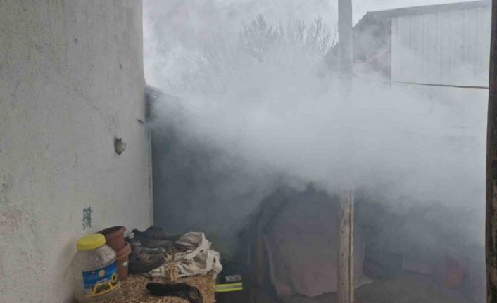 Alaca’da kömürlük yangını