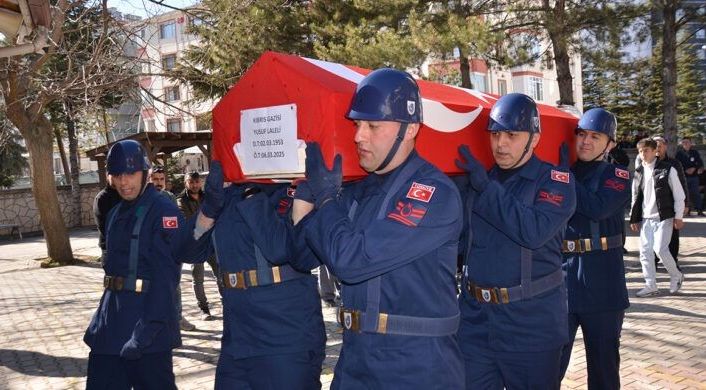 Ankara’da hayatını kaybeden Kıbrıs Gazisi Yusuf Laleli toprağa verildi