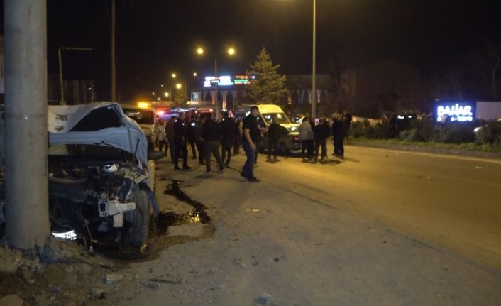 Bafra’da zincirleme kaza: 4 yaralı