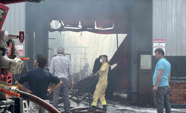 Bolu’da fabrika yangını kontrol altına alındı