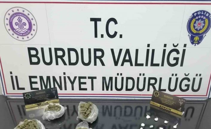 Burdur’da durdurulan araçtan uyuşturucu çıktı, 1 kişi tutuklandı