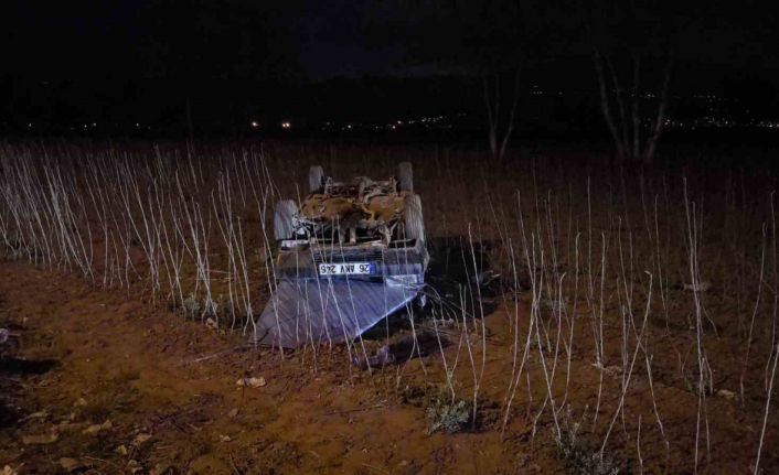 Bursa’da otomobil tarlaya uçtu: 1 yaralı