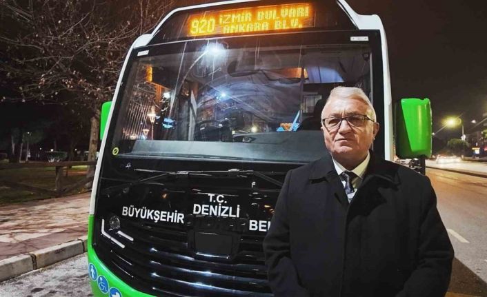 Denizli’de gece seferleri ile kesintisiz ulaşım başladı