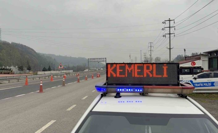 Düzce’den 3 günde 770 bin araç geçti