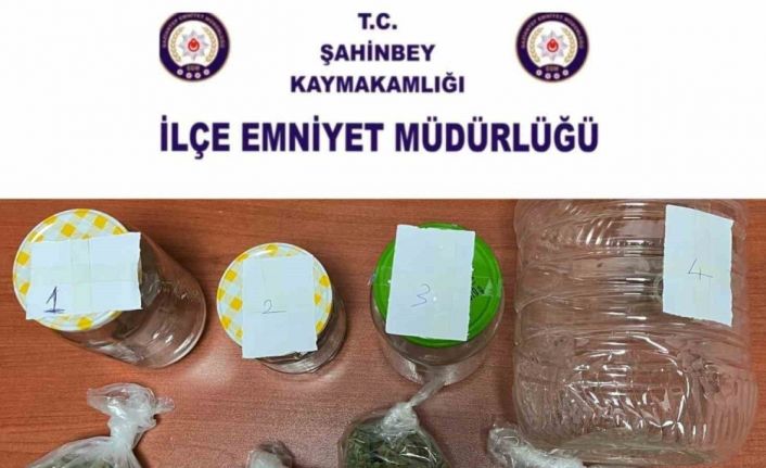 Gaziantep’te 1 kilo 605 gram esrar ele geçirildi