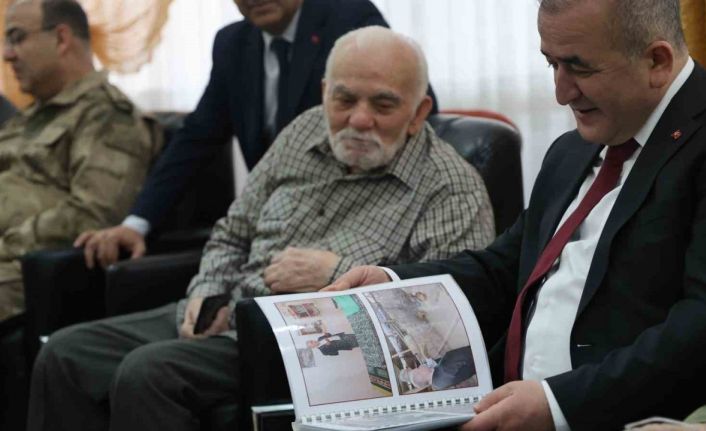 Huzurevindeki Mehmet amcanın sürprizi valiyi hem duygulandırdı hem gülümsetti