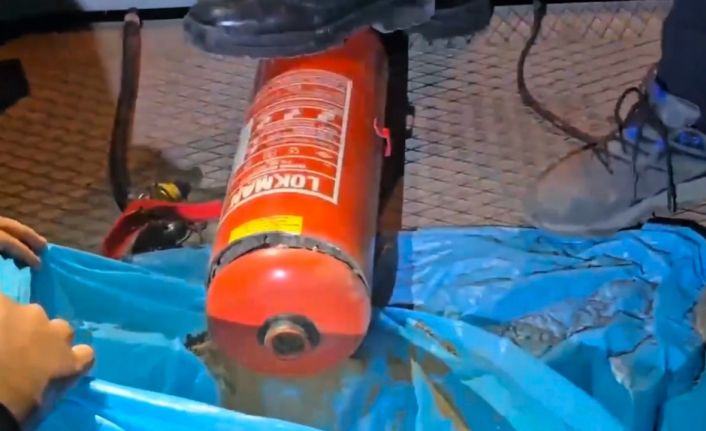 Iğdır’da yangın tüplerine gizlenmiş 11 kilo 150 gram eroin ele geçirildi