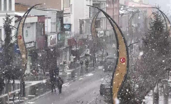 Kars’ta yoğun kar yağışı