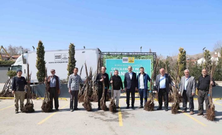 Konya Büyükşehir tarımsal kalkınma için bu sezon 72 bin meyve fidanı dağıtıyor