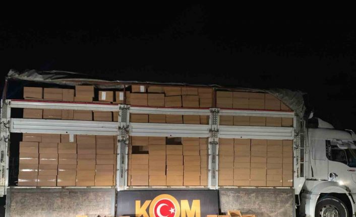 Malatya’da 7 milyon 250 bin adet makaron ele geçirildi