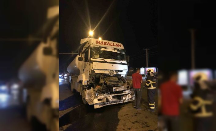 Mardin’de tır ile tanker çarpıştı: 1 yaralı