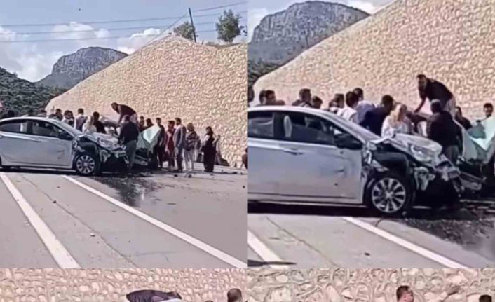 Mersin’de 3 otomobilin karıştığı kazada 1 kişi öldü, 9 kişi yaralandı