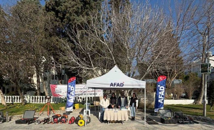Muğla AFAD Müdürlüğü’nden deprem haftası farkındalık standı