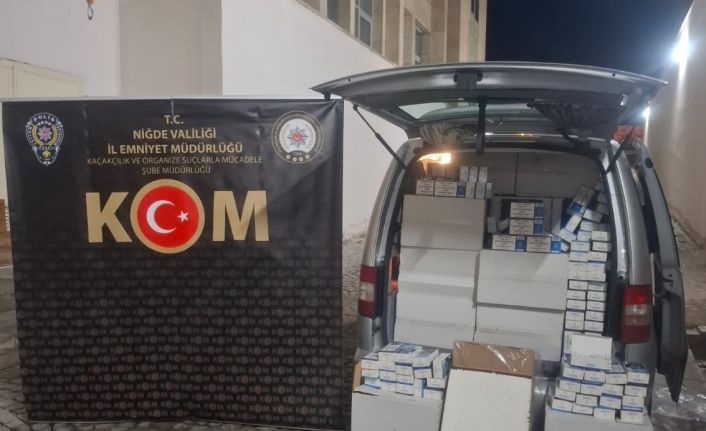 Niğde’de kaçakçılık operasyonu: 310 bin adet makaron ele geçirildi