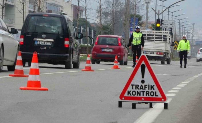 Ordu’da bir haftada yaklaşık 13 bin araç ve sürücüsü denetlendi
