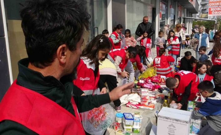 Ramazan ayı nedeniyle çocuklar örnek bir çalışmaya imza attı