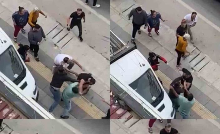 Trafikte tartışma yumruklu kavgaya dönüştü