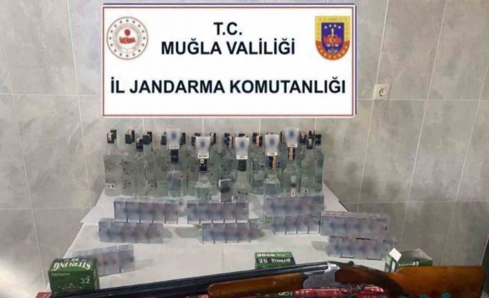 Yatağan’da kaçak alkol ve sigara operasyonu