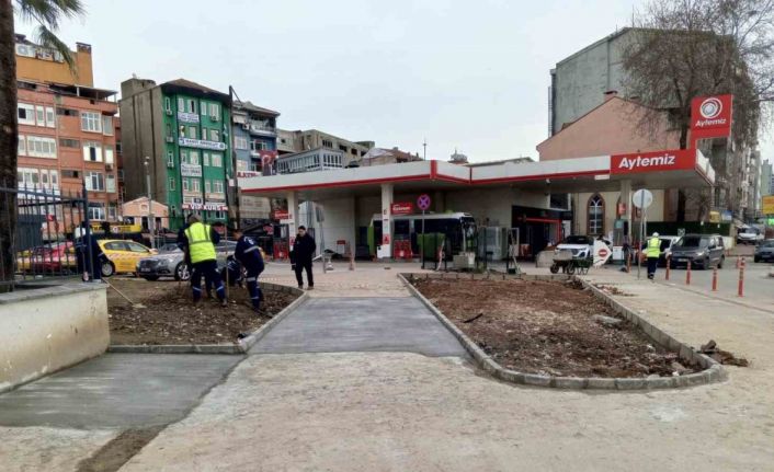 Yaya trafiğinde konforlu hale getiriliyor