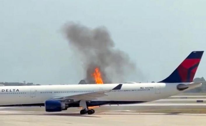 ABD’de kalkışa hazırlanan uçağın motoru alev aldı: 282 yolcu tahliye edildi