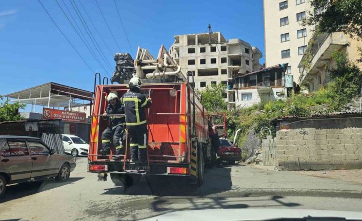 Aspiratörden çıkan yangın paniğe neden oldu