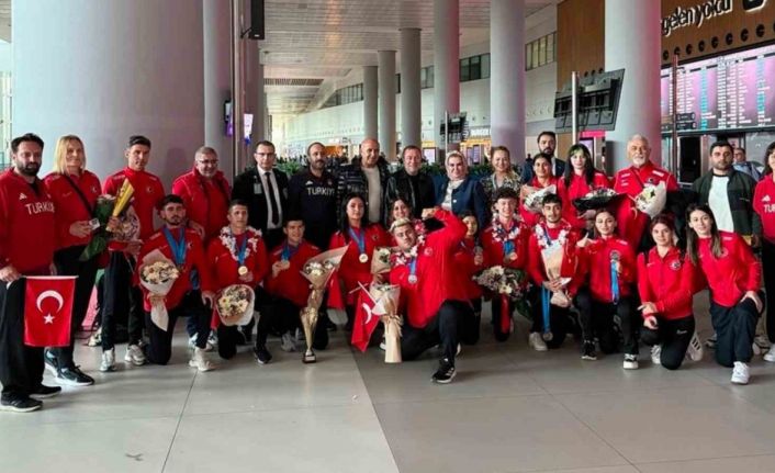 Avrupa şampiyonu Para Atletizm Milli Takımı yurda döndü