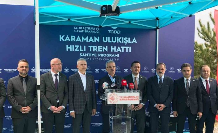 Bakan Uraloğlu: "Karaman Ulukışla hızlı tren hattı büyük bir dönüşümün kapısını aralayacak"