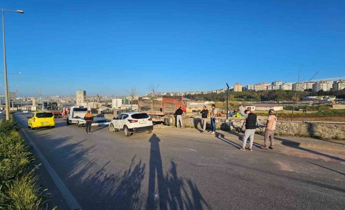 Bandırma Liman Yolu’nda zincirleme kaza: 2 yaralı