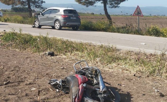 Bursa’da motosiklet ile otomobil çarpıştı: 1 ölü