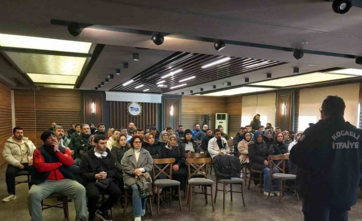 Büyükşehir İtfaiyesi’nden tesis personellerine yangın eğitimi