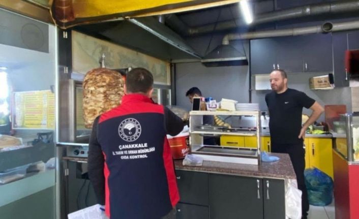 Çanakkale’de dönercilere denetim