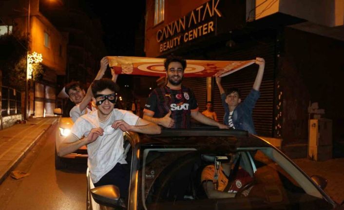 Cizre’de Galatasaraylı taraftarların galibiyet sevinci