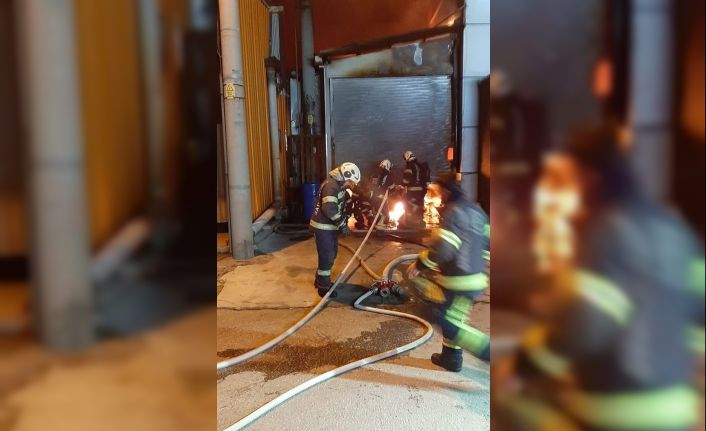 Denizli’de bir işyerinde çıkan yangın korkuttu
