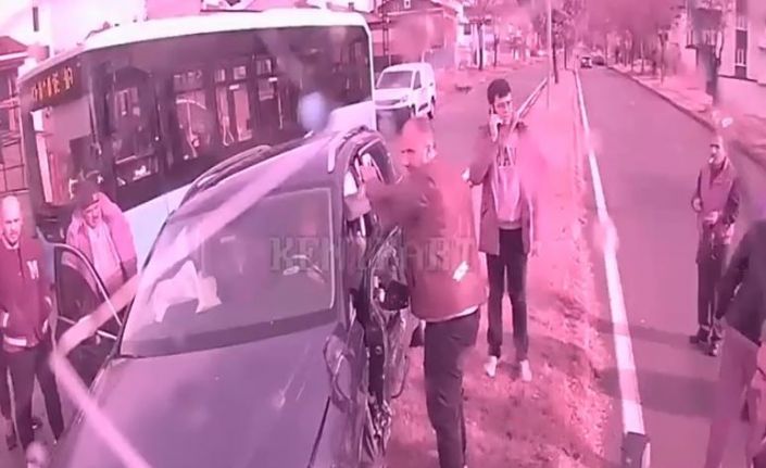 Dikkatsiz sürücü kazaya neden oldu