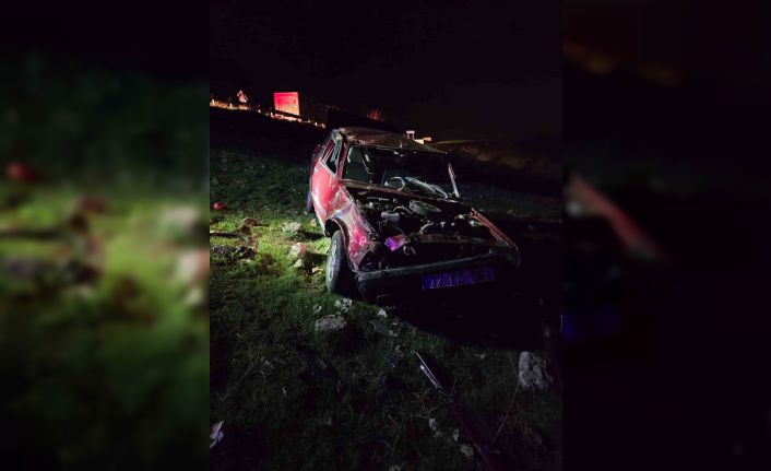 Diyarbakır’da otomobil takla attı: 1 yaralı