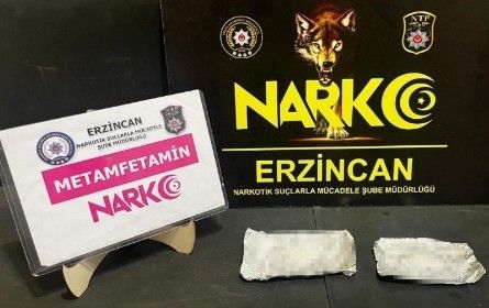 Erzincan’da bir miktar uyuşturucu madde ele geçirildi