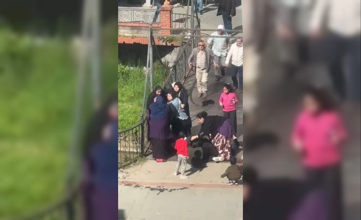 Kadınların kavgasını erkekler ayırdı