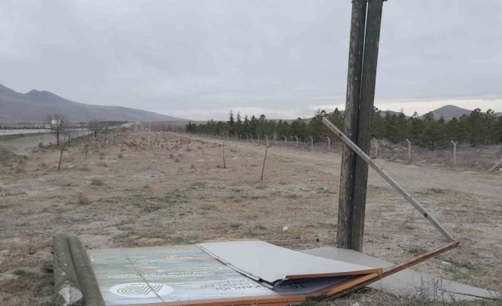 Karapınar’da lodos fırtınası etkili oldu