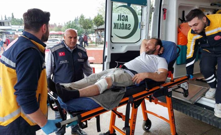 Kavgada silahlı saldırıya uğrayarak hastanelik oldu