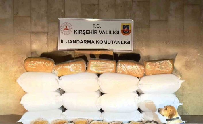 Kırşehir’de 633 kilo kaçak tütün ele geçirildi