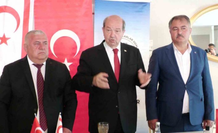 KKTC Cumhurbaşkanı Tatar’dan Rum lidere: "Sen kimsin be adam? Benim Cumhurbaşkanıma buradan laf sokacak ve Türkiye’ye haddini bildirecek, hadi oradan"